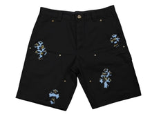 画像をギャラリービューアに読み込む, 新品同様 CHROME HEARTS クロムハーツ セントバース限定 デニム クロスパッチ ダブルニーハーフパンツ サイズ34 シルバー925 ハラコ コットン 中古 4b007769