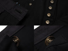 画像をギャラリービューアに読み込む, 新品同様 CHROME HEARTS クロムハーツ セントバース限定 デニム クロスパッチ ダブルニーハーフパンツ サイズ34 シルバー925 ハラコ コットン 中古 4b007769