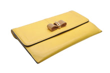 画像をギャラリービューアに読み込む, Christian Louboutin クリスチャンルブタン 長財布 イタリア製 レザー イエロー レッド ゴールド金具 良品 中古 4b007778