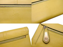 画像をギャラリービューアに読み込む, Christian Louboutin クリスチャンルブタン 長財布 イタリア製 レザー イエロー レッド ゴールド金具 良品 中古 4b007778