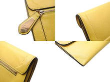 画像をギャラリービューアに読み込む, Christian Louboutin クリスチャンルブタン 長財布 イタリア製 レザー イエロー レッド ゴールド金具 良品 中古 4b007778
