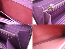 Load image into Gallery viewer, Luciano Valentino ルチアーノ バレンチノ 長財布 PR 5 523 PCL レザー パープル ゴールド金具 良品 中古 4b007779