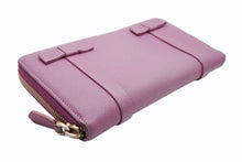 Load image into Gallery viewer, Luciano Valentino ルチアーノ バレンチノ 長財布 PR 5 523 PCL レザー パープル ゴールド金具 良品 中古 4b007779