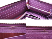 Load image into Gallery viewer, Luciano Valentino ルチアーノ バレンチノ 長財布 PR 5 523 PCL レザー パープル ゴールド金具 良品 中古 4b007779