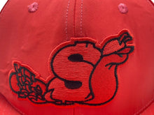 画像をギャラリービューアに読み込む, SLOWBUCKS スロウバックス ベースボール キャップ ポリエステル ワッペン 刺繍デザイン 美品 中古 4b007804