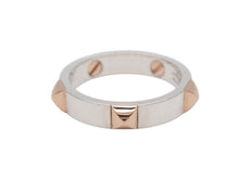 画像をギャラリービューアに読み込む, 極美品 HERMES エルメス クルー ドゥ H 5クルー リング 指輪 H123646B 重量約5.0g サイズ55 14.5号 シルバー925 ピンクゴールド750 中古 4b007807