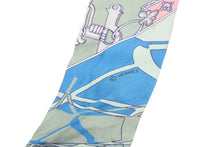 Load image into Gallery viewer, HERMES エルメス ツイリ― スカーフ ボトルシップ シルク グリーン マルチカラー 美品 中古 4b007841