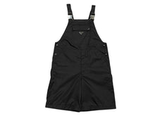 Load image into Gallery viewer, 極美品 PRADA プラダ トライアングルロゴ オーバーオール つなぎ リナイロン ポリアミド ブラック シルバー金具 ブラック サイズ52 中古 4b007843