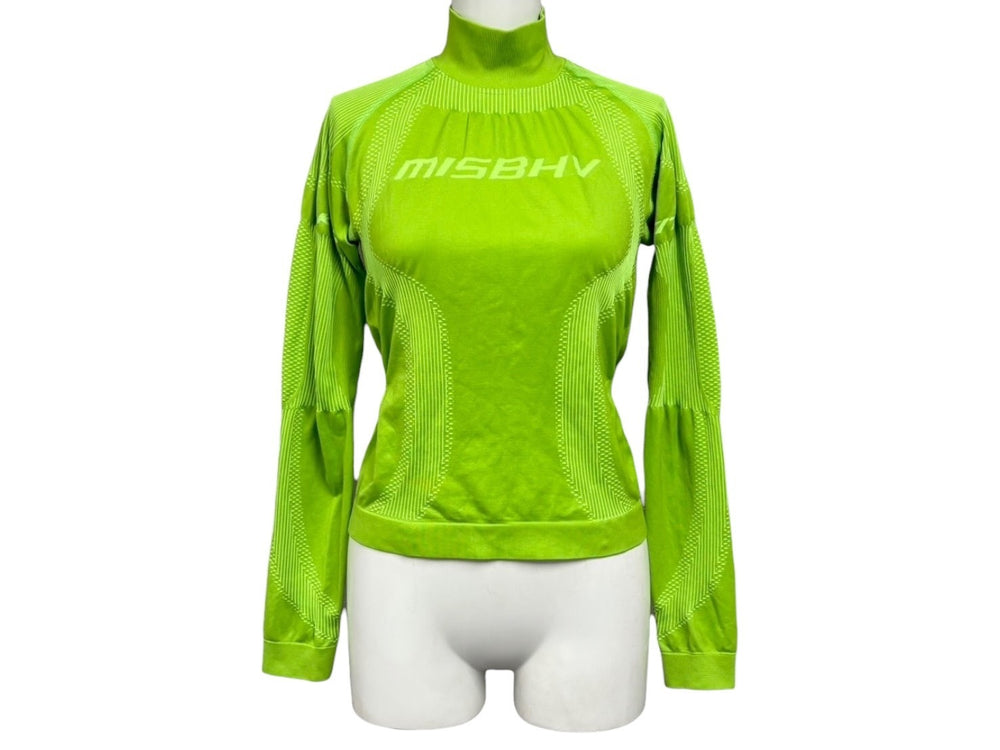 MISBHV x KITH Misbehave The Classic Active Top Long T-green Size XS/S Polyester Good Condition Used 4b011069