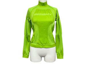 MISBHV x KITH ミスビヘイブ The Classic Active Top ロンT グリーン サイズXS/S ポリエステル 美品 中古 4b011069