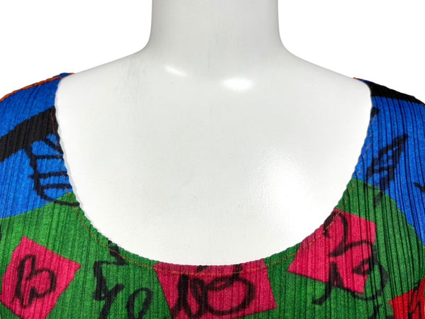 極美品 ISSEY MIYAKE イッセイミヤケ PLEATS PLEASE プリーツプリーズ タンクトップ PP11-JK776 サイズ3 オレンジ 中古 4b010918