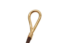 Load image into Gallery viewer, HERMES エルメス Jumbo H ジャンボブレスレット アクセサリー レザー ブラウン ゴールド金具 美品 中古 4b007855