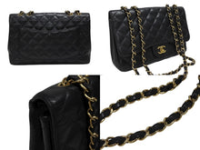 画像をギャラリービューアに読み込む, CHANEL シャネル デカマトラッセ30 Sフラップ Wチェーンショルダーバッグ 17番台 ココマーク キャビアスキン ゴールド金具 美品 中古 4b007866