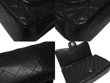 画像をギャラリービューアに読み込む, CHANEL シャネル デカマトラッセ30 Sフラップ Wチェーンショルダーバッグ 17番台 ココマーク キャビアスキン ゴールド金具 美品 中古 4b007866