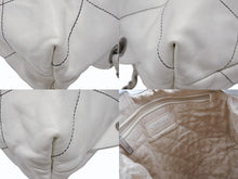 画像をギャラリービューアに読み込む, CHANEL シャネル CHANEL22 チェーンショルダーリュック ラージ 2WAY AS3313 ランダム番台 カーフ ココマーク ホワイト 美品 中古 4b007871