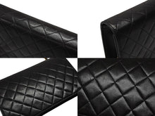 画像をギャラリービューアに読み込む, CHANEL シャネル マトラッセ プッシュロック ショルダーバッグ 5番台 ラムスキン ブラック ゴールド金具 美品 中古 4b007875