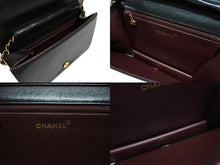 画像をギャラリービューアに読み込む, CHANEL シャネル マトラッセ プッシュロック ショルダーバッグ 5番台 ラムスキン ブラック ゴールド金具 美品 中古 4b007875
