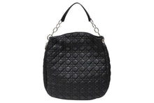 画像をギャラリービューアに読み込む, 極美品 Christian Dior クリスチャンディオール カナ―ジュ ショルダーバッグ ブラック ラムスキン シルバー金具 中古 4b007876