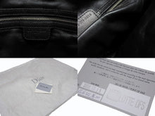 画像をギャラリービューアに読み込む, 極美品 Christian Dior クリスチャンディオール カナ―ジュ ショルダーバッグ ブラック ラムスキン シルバー金具 中古 4b007876