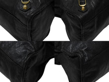 画像をギャラリービューアに読み込む, BALENCIAGA バレンシアガ ザシティ 2WAYバッグ ハンドバッグ ショルダーバッグ 115748 レザー ブラック ゴールド金具 美品 中古 4b007877