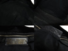 画像をギャラリービューアに読み込む, BALENCIAGA バレンシアガ ザシティ 2WAYバッグ ハンドバッグ ショルダーバッグ 115748 レザー ブラック ゴールド金具 美品 中古 4b007877