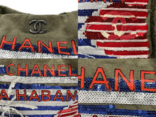 画像をギャラリービューアに読み込む, 極美品 CHANEL シャネル クルーズライン LA HABANA ハバナ チェーンワンショルダーバッグ A93674 23番台 スパンコール カーキ 中古 4b007881