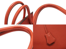 画像をギャラリービューアに読み込む, 極美品 HERMES エルメス バーキン40 ハンドバッグ ◻︎R刻印 トゴ ルージュピヴォワンヌ シルバー金具 2014年 内縫い 中古 4b007882