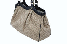 画像をギャラリービューアに読み込む, 極美品 GUCCI グッチ ハンドバッグ トートバッグ ディアマンテ スーキー ベージュ キャンバス 211944 シルバー金具 中古 4b007883