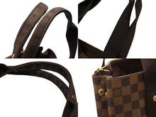 画像をギャラリービューアに読み込む, 極美品 LOUIS VUITTON ルイヴィトン カバボブール トートバッグ N52006 スペイン製 ダミエ ブラウン ゴールド金具 中古 4b007890