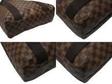 画像をギャラリービューアに読み込む, 極美品 LOUIS VUITTON ルイヴィトン カバボブール トートバッグ N52006 スペイン製 ダミエ ブラウン ゴールド金具 中古 4b007890