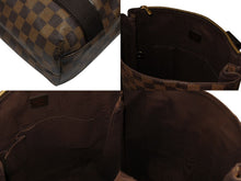 画像をギャラリービューアに読み込む, 極美品 LOUIS VUITTON ルイヴィトン カバボブール トートバッグ N52006 スペイン製 ダミエ ブラウン ゴールド金具 中古 4b007890