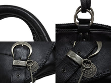 Load image into Gallery viewer, 極美品 Christian Dior クリスチャンディオール ガウチョ レザーハンドバッグ 05-MA-0056 ブラック サドル ガリアーノ期 中古 4b007892