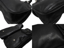 Load image into Gallery viewer, 極美品 Christian Dior クリスチャンディオール ガウチョ レザーハンドバッグ 05-MA-0056 ブラック サドル ガリアーノ期 中古 4b007892