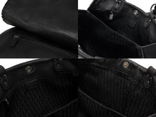 Load image into Gallery viewer, 極美品 Christian Dior クリスチャンディオール ガウチョ レザーハンドバッグ 05-MA-0056 ブラック サドル ガリアーノ期 中古 4b007892