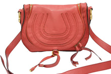 画像をギャラリービューアに読み込む, Chloe クロエ MARCIE マーシー ショルダーバッグ 02-12-60-65 グレインレザー レッド ゴールド金具 美品 中古 4b007893