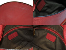 画像をギャラリービューアに読み込む, Chloe クロエ MARCIE マーシー ショルダーバッグ 02-12-60-65 グレインレザー レッド ゴールド金具 美品 中古 4b007893