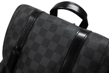 画像をギャラリービューアに読み込む, LOUIS VUITTON ルイヴィトン リュック デイパック クリストファー MM ダミエグラフィット N41379 シルバー金具 美品 中古 4b007896
