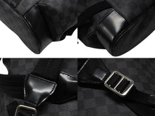 画像をギャラリービューアに読み込む, LOUIS VUITTON ルイヴィトン リュック デイパック クリストファー MM ダミエグラフィット N41379 シルバー金具 美品 中古 4b007896