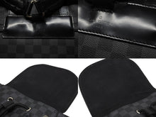 画像をギャラリービューアに読み込む, LOUIS VUITTON ルイヴィトン リュック デイパック クリストファー MM ダミエグラフィット N41379 シルバー金具 美品 中古 4b007896