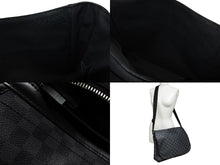 画像をギャラリービューアに読み込む, LOUIS VUITTON ルイヴィトン ダニエルMM ショルダーバッグ N58029 ダミエグラフィット ブラック シルバー金具 美品 中古 4c075299