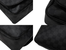 画像をギャラリービューアに読み込む, LOUIS VUITTON ルイヴィトン ダニエルMM ショルダーバッグ N58029 ダミエグラフィット ブラック シルバー金具 美品 中古 4c075299
