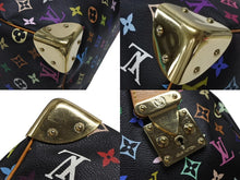Load image into Gallery viewer, 極美品 LOUIS VUITTON ルイヴィトン スピーディ30 ハンドバッグ M92642 モノグラム マルチカラー ブラック ゴールド金具 村上隆 中古 4b007898