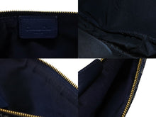 画像をギャラリービューアに読み込む, 極美品 Christian Dior クリスチャンディオール サドルポーチ アクセサリーポーチ MC 0071 ネイビー トロッター柄 ガリアーノ期 中古 4b007899