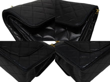 画像をギャラリービューアに読み込む, CHANEL シャネル マトラッセ23 Wフラップ Wチェーンショルダーバッグ 1番台 ココマーク ラムスキン ブラック 美品 中古 4b007900