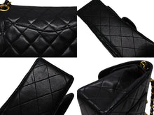 画像をギャラリービューアに読み込む, CHANEL シャネル マトラッセ23 Wフラップ Wチェーンショルダーバッグ 1番台 ココマーク ラムスキン ブラック 美品 中古 4b007900