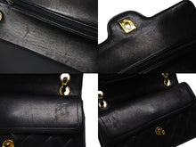 画像をギャラリービューアに読み込む, CHANEL シャネル マトラッセ23 Wフラップ Wチェーンショルダーバッグ 1番台 ココマーク ラムスキン ブラック 美品 中古 4b007900