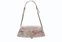 画像をギャラリービューアに読み込む, CHRISTIAN DIOR クリスチャンディオール トロッターライン ショルダーバッグ BO A 1024 ホワイト ピンク シルバー金具 美品 中古 4b007902