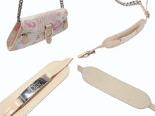 画像をギャラリービューアに読み込む, CHRISTIAN DIOR クリスチャンディオール トロッターライン ショルダーバッグ BO A 1024 ホワイト ピンク シルバー金具 美品 中古 4b007902