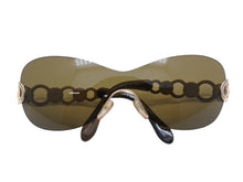 画像をギャラリービューアに読み込む, ESCADA エスカーダ リムレス シールドサングラス E1200 GEU/B3 サイズ67 120 ブラウン 美品 中古 4b007905