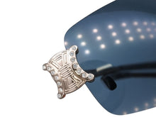 画像をギャラリービューアに読み込む, CELINE セリーヌ サングラス アイウェア SC 1048S トリオンフ ラインストーン グリーン ゴールド 1048S 美品 中古 4b007906